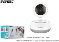 EVEREST DF-831W 2.0 MP HD LENS 3.6MM IP SMART WIFI NETWORK TF CARD GÜVENLİK KAMERASI YOOSEE - 1